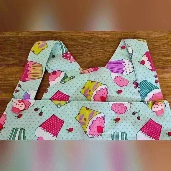 Girl's Handmade Cupcake Smock Dress - Picture 4 of 6